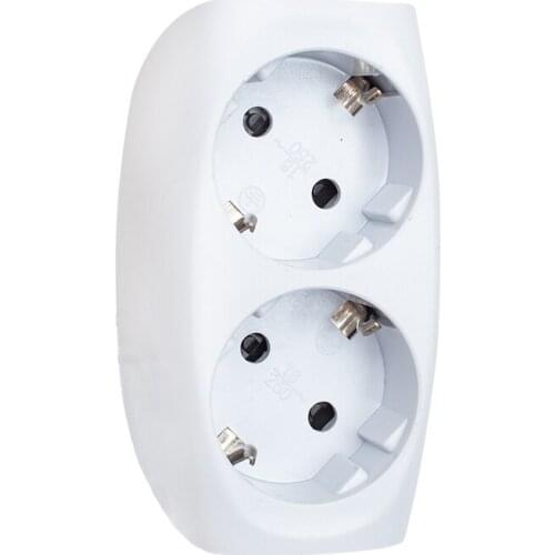 POWERMASTER 16A-3500W SHUCKO DUAL GOLYAT SURFACE MOUNTING PLUG SOCKET (99X159 MM)