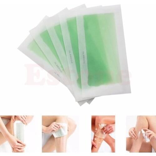 5PCS Cold Hair Removal Wax Strips Double Side Wax Paper for Face/Legs/Bikini #Y207E# Hot Sale
