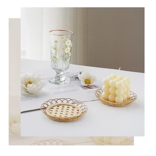 High-Quality Hand-Woven Bamboo Mat Photography Studio Props For Food Drinks Shooting Backdrop Accessoires Fondo Para Fotografia