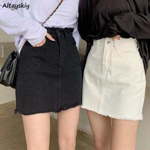 Skirts Women Tassel Design High Waist Chic Summer New Collection Femme Casual Hipster Basic BF Style Falda De Mujer Streetwear