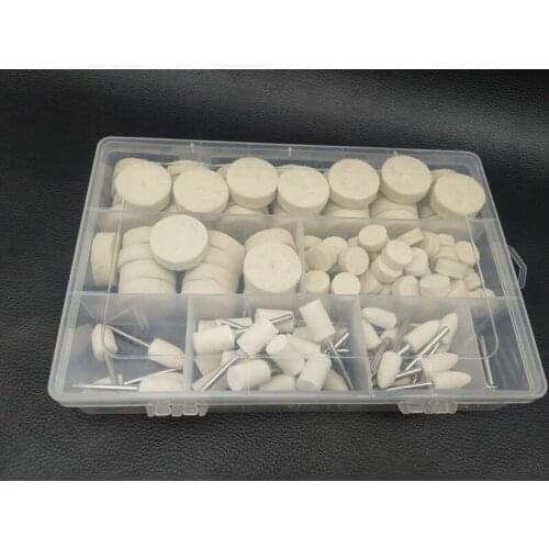 150pcs/200pcs Wool wheel, wool grinding head, polishing and grinding, boxed electric grinder accessories