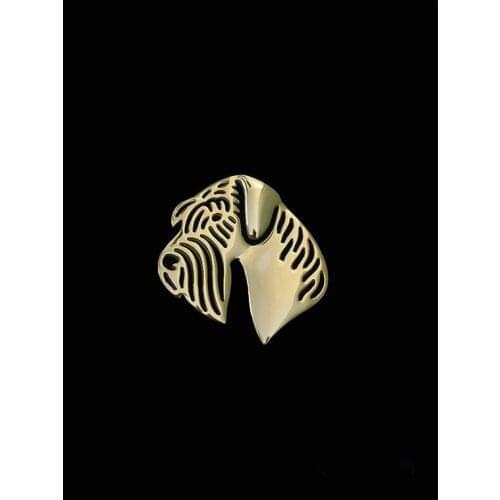 Trendy cute Giant Schnauzer vintage brooches plated silver plated men brooches fashion jewelry hand of king