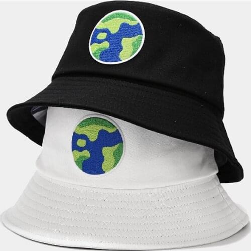 2021 Classic Black White Patch Camoulage bucket hat outdoor Panama fishing bucket hats for female male unisex Casual cap