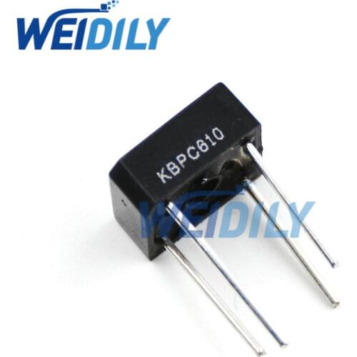 5PCS KBPC610 BR610 DIODE BRIDGE 1000V 6A BR-6 bridge rectifier new