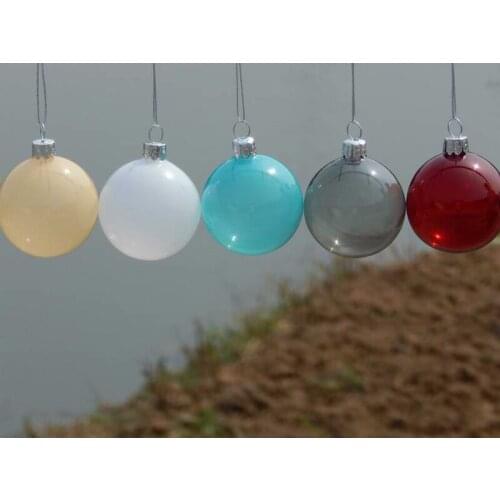6pcs/lot Christmas Glass ball Clear baubles Ornaments Decorations Christmas tree wedding decoration ball party