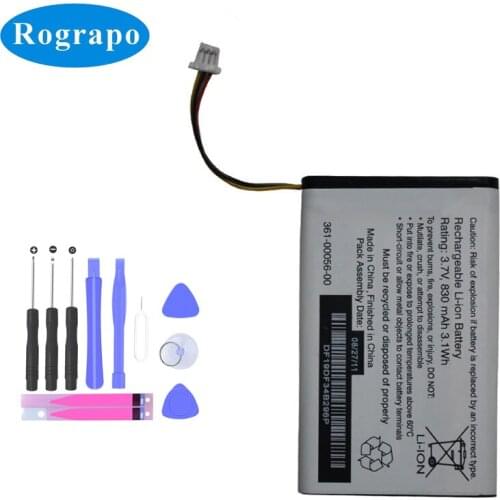 3.7V 830mAh GPS speaker Battery For Garmin 361-00056-00 361-00056-50 3-wire Plug+tools