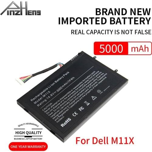 PINZHENG Laptop Battery For Dell Alienware M11x M14x R1 R2 R3 Senies PT6V8 KR-08P6X6 T7YJR P06T D951T HC26Y NGPHW P18G 8P6X6