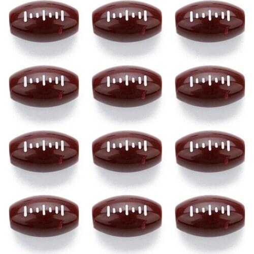 50pcs Acrylic solid Baseball Bead basketball beads plastic beads DIY Accessories clothing loose beads large hole