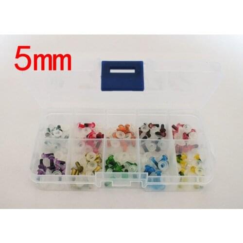 Free shipping!!! 100pcs 5mm mixed color Colorful Animal Eyes For Stuffed Doll with box