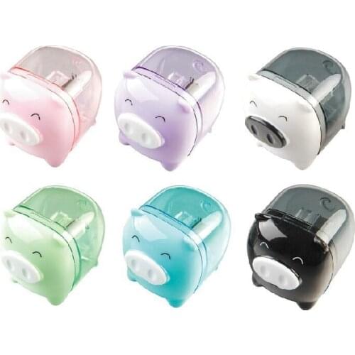 Free shipping Small creative pencil sharpener cute cartoon shape pencil sharpener pig pencil sharpener