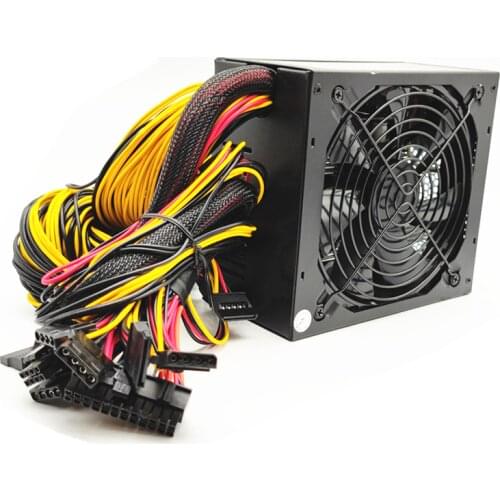2000W Switching ATX Power supply for pc mining antminer bitcoin miner PSU for rx 570 RX470 RX580 8 GPU Miner Rig Mining