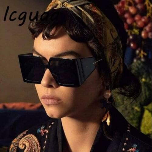 Oversized Suqare Sunglasses Jelly Color Frames Eye Glasses Big Frames Goggles Gafas Oculos Sunglasses