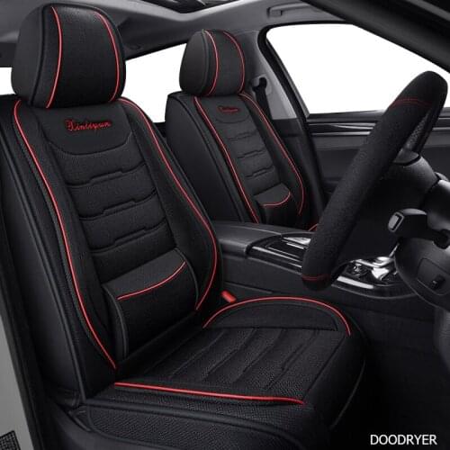 DOODRYER flax car seat covers For audi a6 4f a4 a3 a5 q3 q5 q2 lada xray mitsubishi pajero skoda octavia nissan leaf seat cover