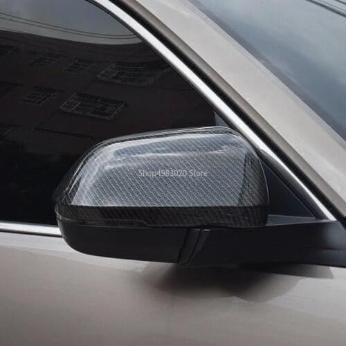 For Volkswagen Atlas Teramont 2017 2018 2019 ABS Chrome Side Door Rearview Mirror Cover Trims Car Exterior Accessories 2pcs