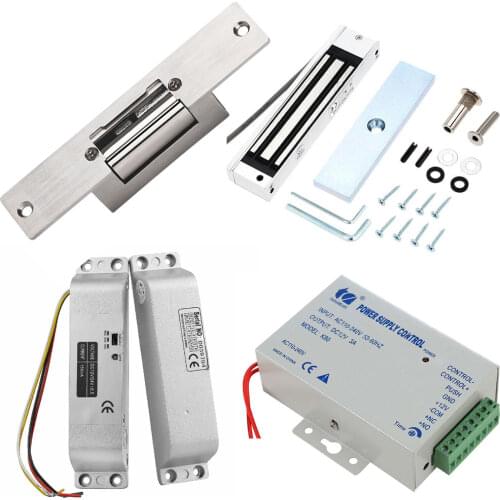 Electric Strike Lock Narrow Type Electric Door Lock with Power Supply Control for different Door Video intercom system