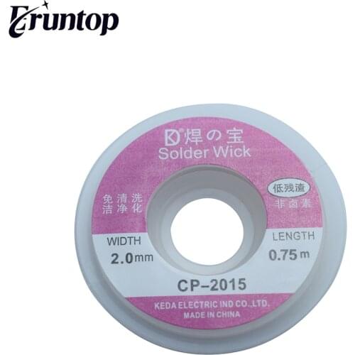 Euntop Width 2.0mm BGA Desoldering Wire Solder Wick CP-2015 Length 0.75m