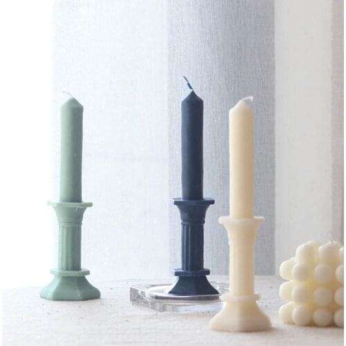 European Retro Candle Decoration Roman Column Crafts Candle House Romantic Candlelight Dinner Home Desktop Arrangement Candle