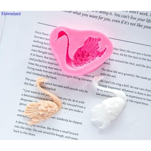 Swan Mold Manual DIY Soap Silicone Mold Chocolate Silicone Mold Silicone Liquid Crafts Fondant Cake Chocolate Mold Cake Decor
