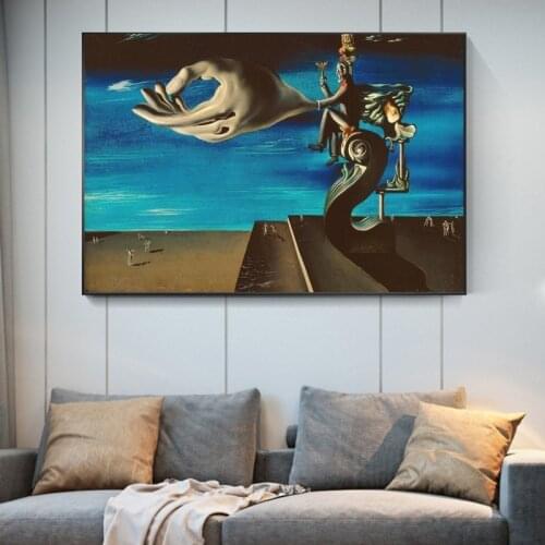 The Hand by Salvador Dali Famous Art Paintings Print On Canvas Art Posters and Prints Surrealism Art Pictures For Living Room
