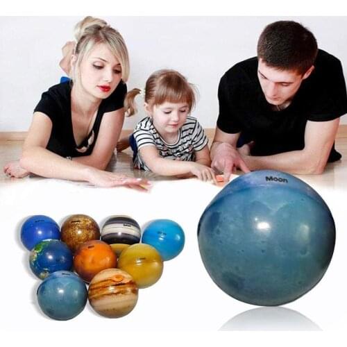 6.3cm Elastic Sponge Ball Color Printing Soft Elastic Ball Moon Earth Jupiter Star Ball Childrens Toy Birthday Gift