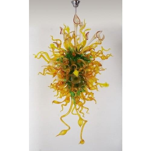 Newest Design Hand Blown Stained Glass Art Chandelier
