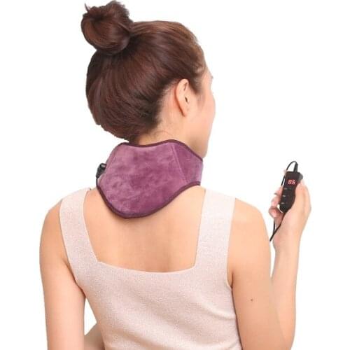 Heated Neck Wrap with Adjustable Temperature and USB Cord Graphene Far-Infrared Physical Cervical Therapy for Pain Relief