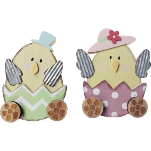 Easter Decorations Cute Wooden Chick Ornament Home DIY Valentines Day Wedding Decoration Gift Supplies