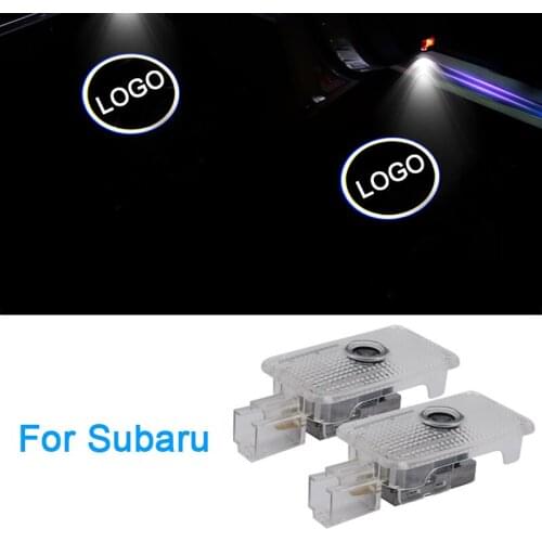 Car Door Welcome Projector LED lights for SUBARU Forester Outback legacy Impreza XV Tribeca 2011 Logo Light ghost light