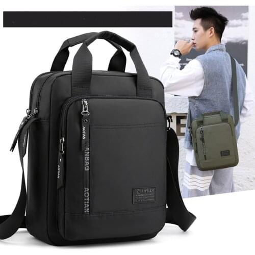 Scione Mens Shoulder Bags Business Handbags Mens Bag Shoulder Crossbody Bags Male Travel Large Capacity Messenger Bag