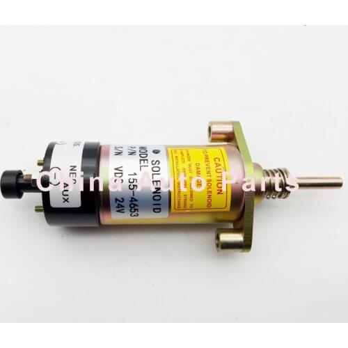CATDiesel shut off solenoid 155-4653 1554653 3E-7985 24V for Caterpillar330B/C 350 excavator