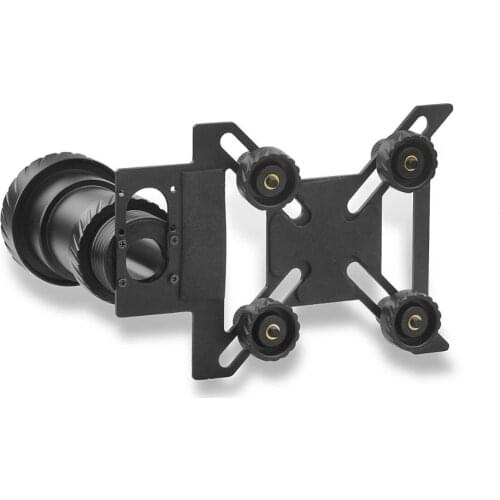 Universal Discovery Aluminium Alloy Anti-Slip Clip Scope Phone Mount Adapter for 38-48mm Eyepiece Spotting Scopes & Telescope
