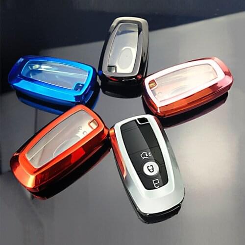 TPU Car Key Protective Shell Cover Remote Case Protection Holder for Ford Mondeo Kuga Focus Durable Auto Accessories Decoration