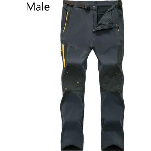 Winter outdoor assault pants men and women thickened warm soft shell grab flannelette pants lovers ski climbing pants