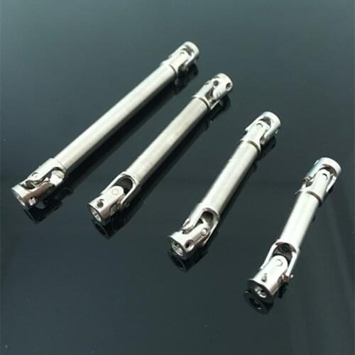 1PC 40-110mm Full Steel Flexible 6mm Dia Drive Shaft Transmission Shaft w/7mm Dia Cardan Joint w/Spline For 1:24 Heavy Truck