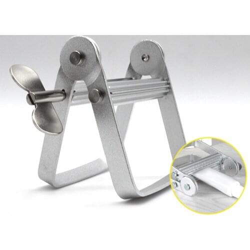 1pc Tube Squeezer Lazy Toothpaste Dispenser Metal Squeezing Tool Hair Dye Cosmetic Paint Squeezer Toothpaste Saving Tube Wringer