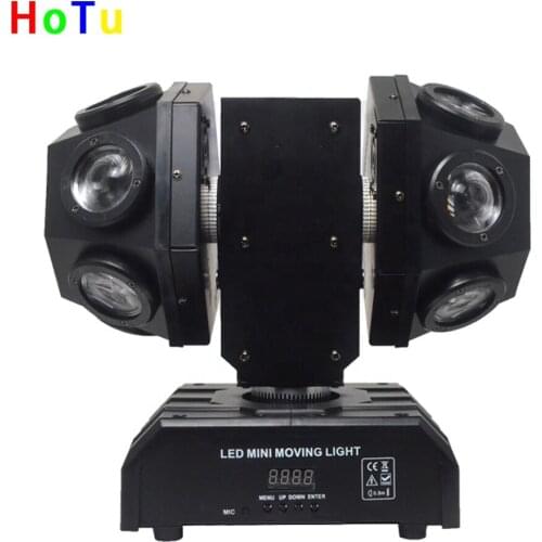 12pcs LED Full Color Laser Double Arm Shaking Head Bar KTV Stage Theater LED DJ Four-color Cool Light