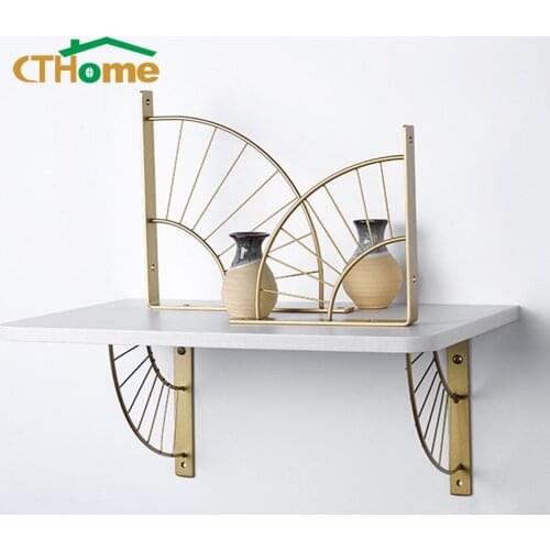 2pcs Sector Shelf Bracket Metal Shelves Corners Support Frame Decorate Wall Mounted Bench Table Support Shelf Furniture Hardware