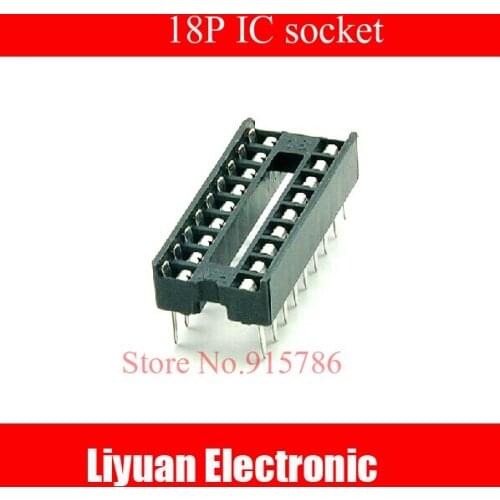 50pcs/lot Block DIP18 IC socket 18P IC chip holder pin socket 18P