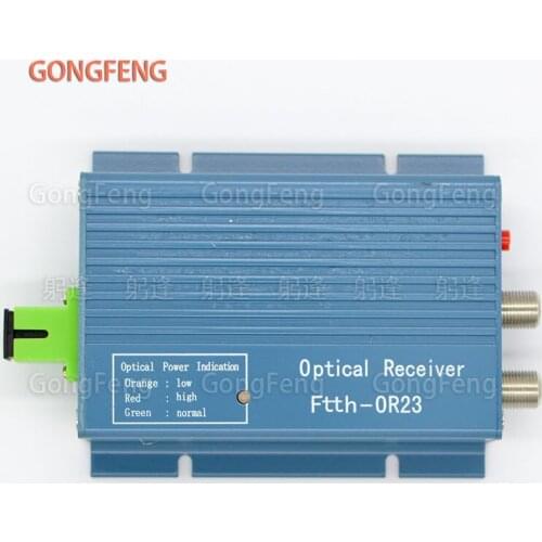 6PCS New OR23B FTTH CATV Optical Receiver With WDM, AGC Converter SC APC Connector Mini Mode With Inch RF Output Wholesale