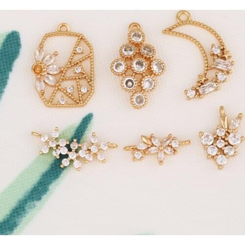 HAOSAW 6Pcs Jewelry Accessories/Charms/Necklace Pendants/Hand Made/Choose/Jewelry Findings & Components/DIY Making