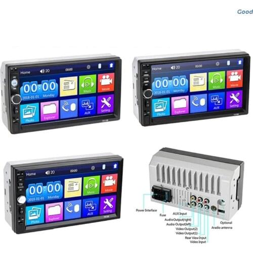 7010B 7012B 7018B Dual Din Car Multimedia Player Broadcaster Mp5 Bluetooth-compatible Touch Screen Recorder Playback