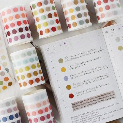 Base Element Decorative Adhesive Tape Dot Masking Washi Tape Diy Scrapbooking Sticker Label student Stationery