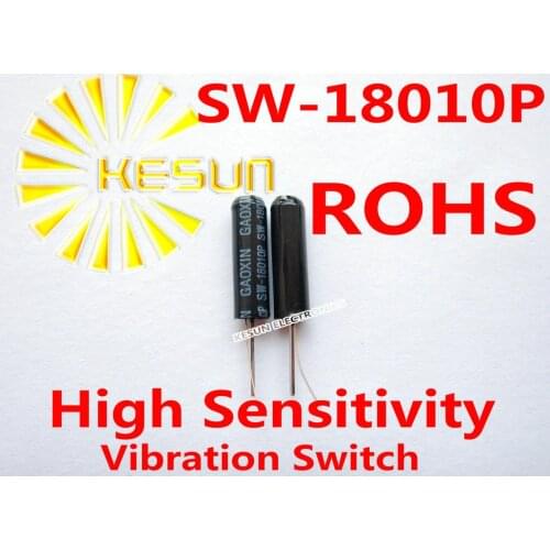 FREE SHIPPING 100PCS/LOT SW-18010P Sealed High Sensitivity Vibration switch / shaking switch / vibration sensor