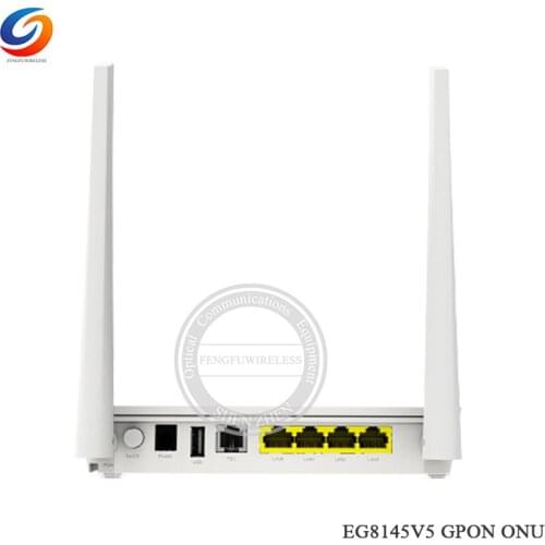 Free Shipping English Firmware 10PCS Hua Wei EG8145V5 FTTH GPON Modem 4GE+Tel+USB+Wifi (2.4GHz&5GHz) Dual Band ONT ONU