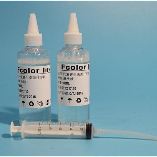 Desktop printer cleaning fluid Print Head Printer Head Cleaning Solution Cleaning Liquid for Epson Inkjet Printers With Syringe