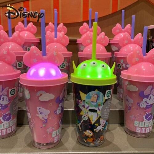Disney Minnie Childrens sippy cup Sippy cup Childrens cartoon sippy cup Light cup drinking cup eco friendly