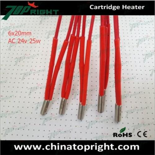 Diameter 6mm 24V25W high temperature resistance cartridge heater