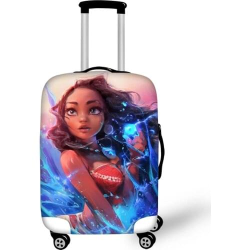 HaoYun Travel Luggage Cover Moana Vaiana Princess Pattern Suitcase Cover Cartoon Design Elastic Dust-proof&Water-proof Protector