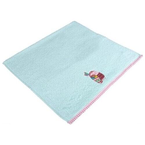 DowryWorld-Owl Lux Baby Towel Green %100 COTTON