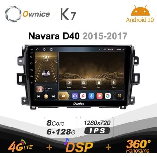 DSP IPS K7 6G+128G DSP IPS Android 10.0 Car Radio for Nissan Navara D40 2015 - 2017 GPS 2din 4G LTE 5G Wifi autoradio 360 SPDIF